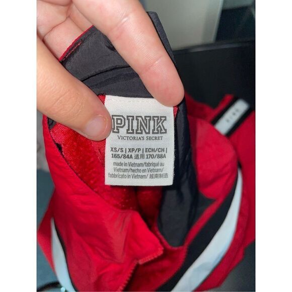 PINK Victoria’s Secret Lightweight Full Zip Logo Bomber Jacket - Picture 5 of 6